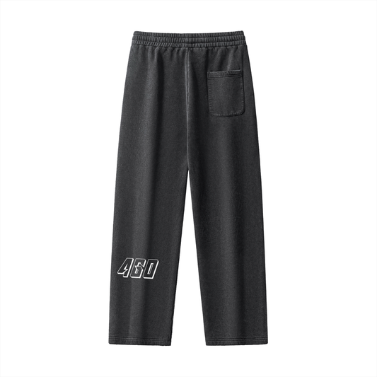 Frayed Enzyme Washed Fleece Sweatpants