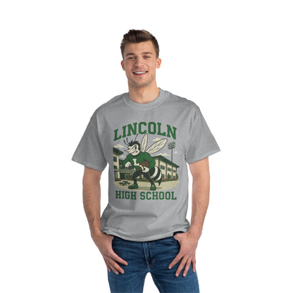 Lincoln High School Bee Short-Sleeve T-Shirt, Team Spirit Tee, School Pride Shirt, Graduation Gift, High School Reunion Apparel