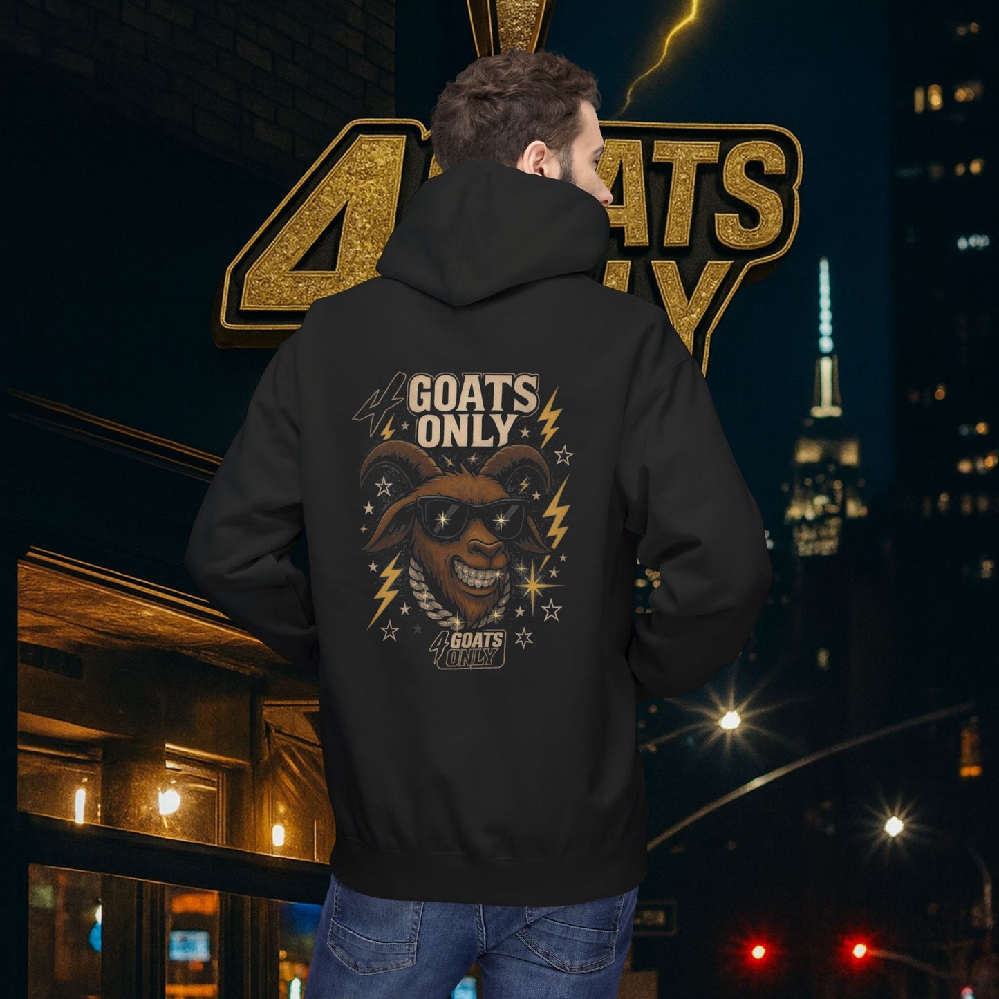 4 Goats Only Pendant Hoodie