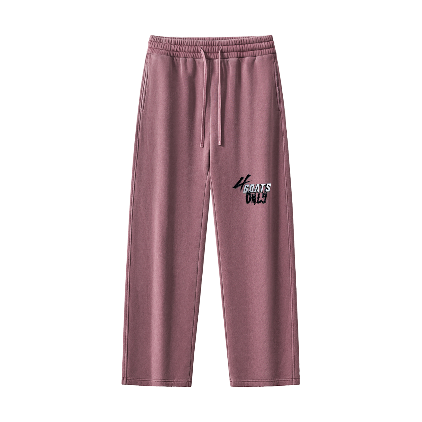 Frayed Enzyme Washed Fleece Sweatpants