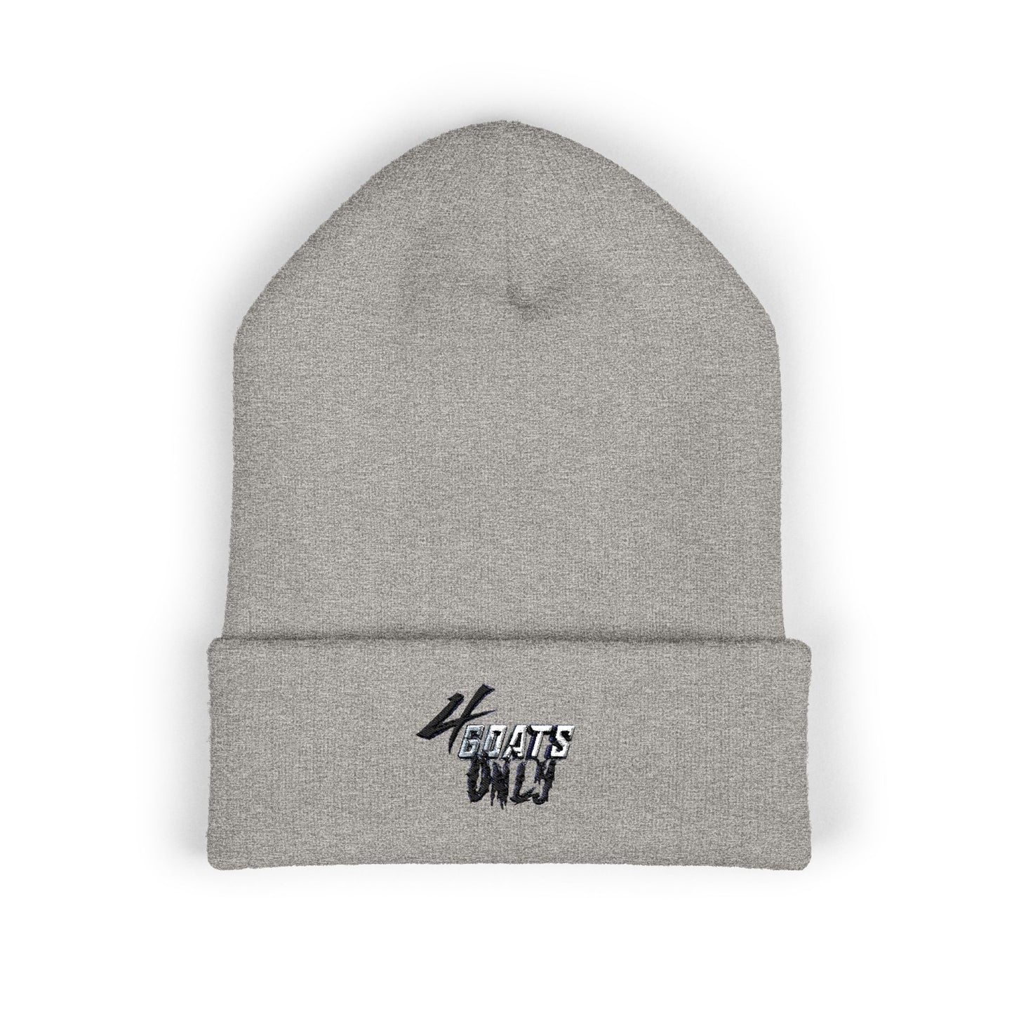 4GO Cuffed Beanie with Embroidery - Cozy, Stylish Winter Hat, Perfect for Gifting, Streetwear, Casual Outfits, Cold Weather Wear