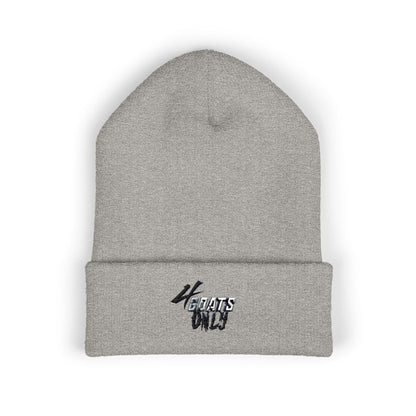 4GO Cuffed Beanie with Embroidery - Cozy, Stylish Winter Hat, Perfect for Gifting, Streetwear, Casual Outfits, Cold Weather Wear