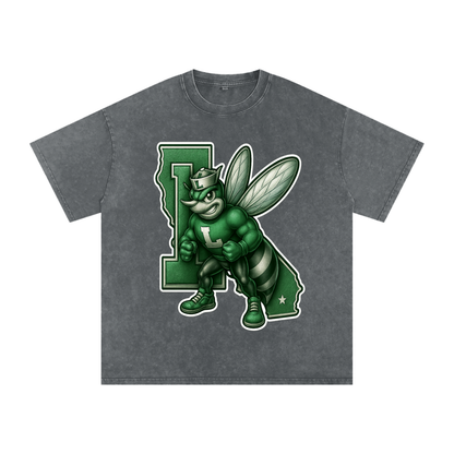 Lincoln High Alumni Washed Oversized Cotton T-Shirt