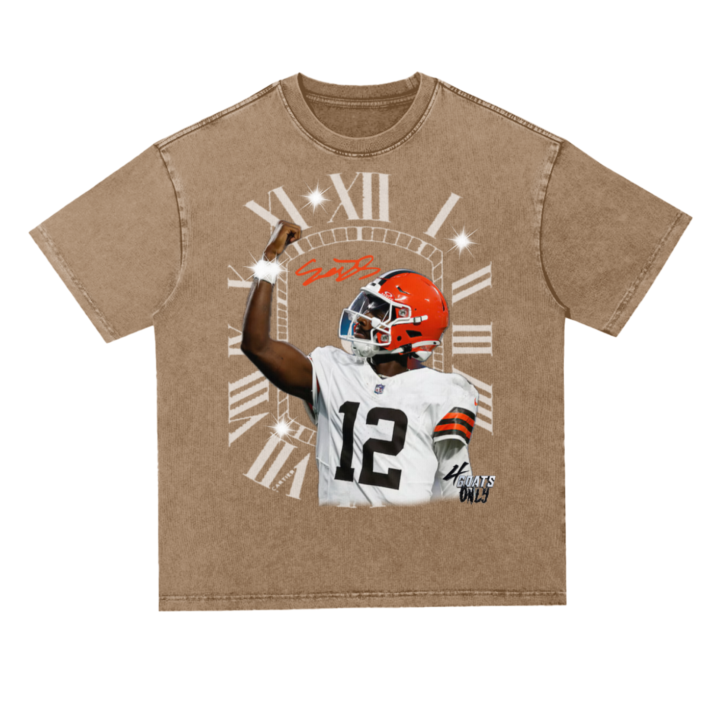 Shadeur Perfect Timing Snow Washed Oversize T-Shirt