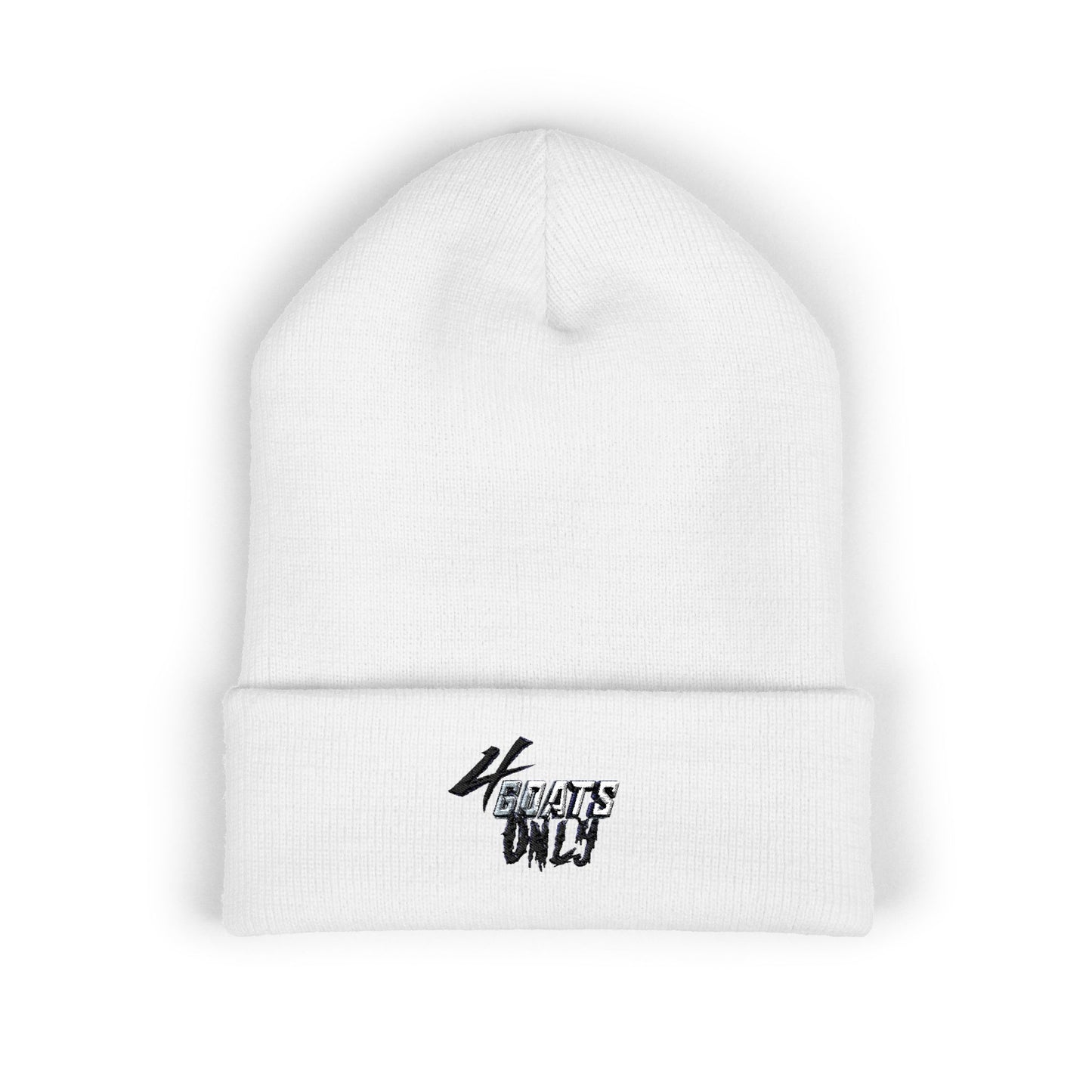 4GO Cuffed Beanie with Embroidery - Cozy, Stylish Winter Hat, Perfect for Gifting, Streetwear, Casual Outfits, Cold Weather Wear