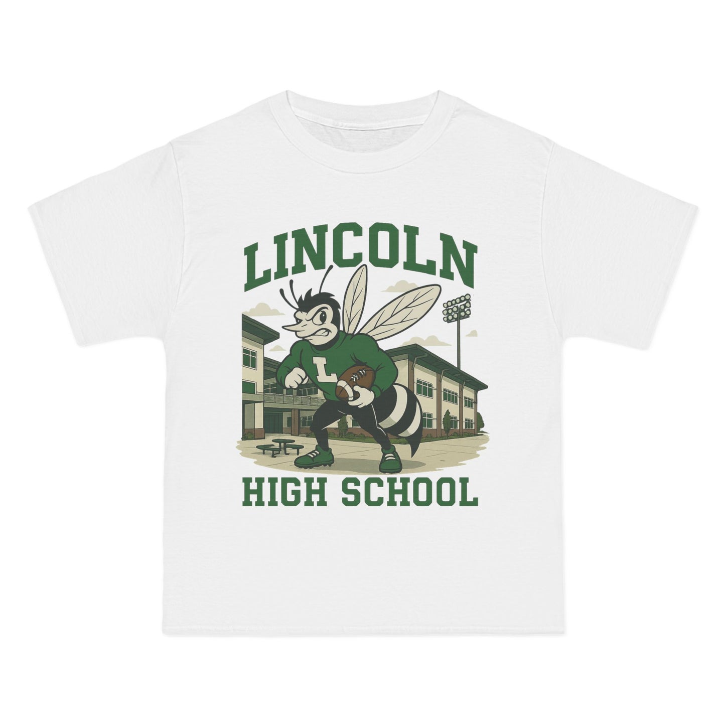 Lincoln High School Bee Short-Sleeve T-Shirt, Team Spirit Tee, School Pride Shirt, Graduation Gift, High School Reunion Apparel