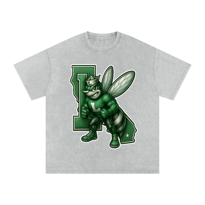 Lincoln High Alumni Washed Oversized Cotton T-Shirt