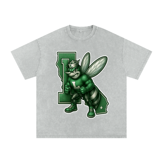 Lincoln High Alumni Washed Oversized Cotton T-Shirt