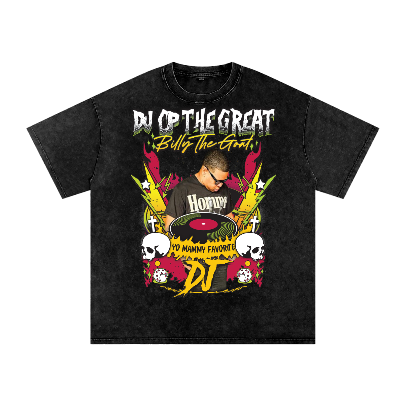 Snow Washed Oversized Cotton T-Shirt