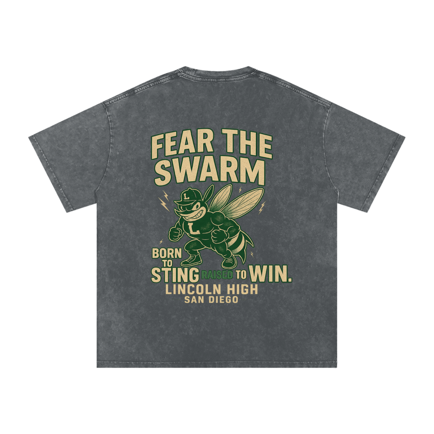 Lincoln High Alumni Washed Oversized Cotton T-Shirt