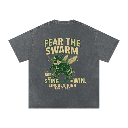 Lincoln High Alumni Washed Oversized Cotton T-Shirt