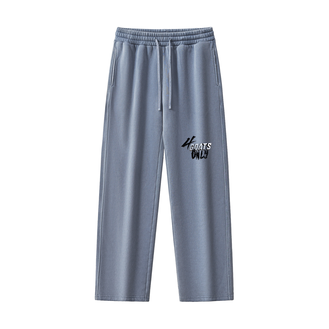 Frayed Enzyme Washed Fleece Sweatpants