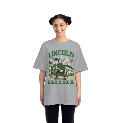 Lincoln High School Bee Short-Sleeve T-Shirt, Team Spirit Tee, School Pride Shirt, Graduation Gift, High School Reunion Apparel
