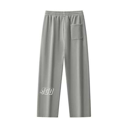 Frayed Enzyme Washed Fleece Sweatpants