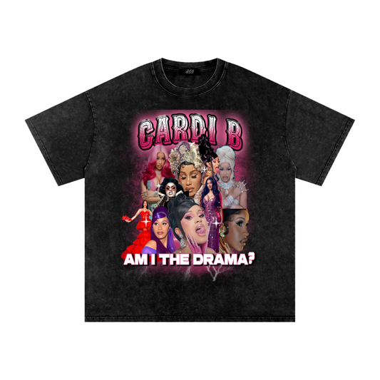 Cardi B Am I The Drama Oversized Tee