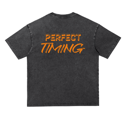 Shadeur Perfect Timing Snow Washed Oversize T-Shirt