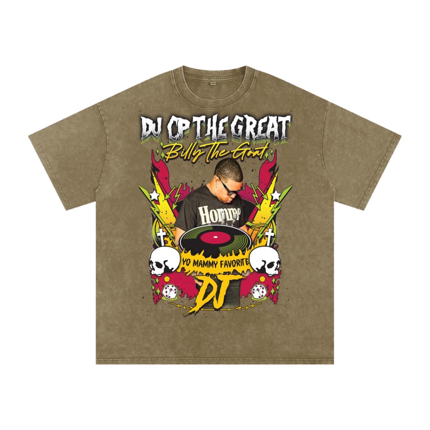 Snow Washed Oversized Cotton T-Shirt