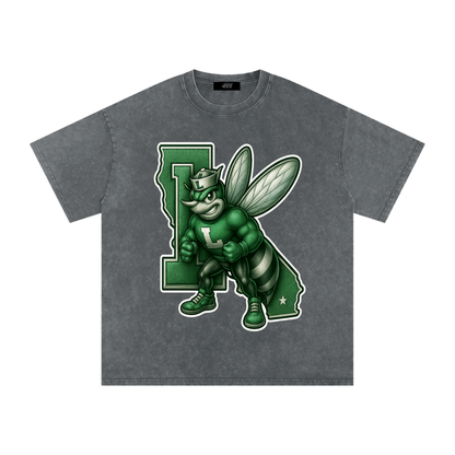 Lincoln High Alumni Washed Oversized Cotton T-Shirt