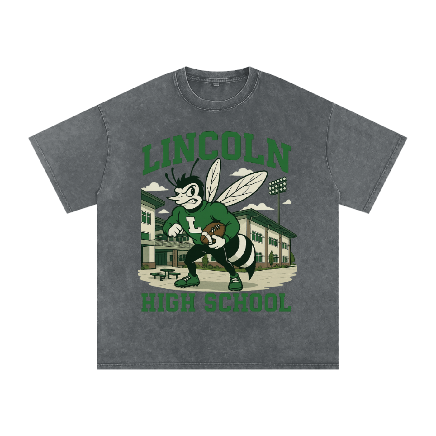 Snow Washed Oversized Cotton T-Shirt