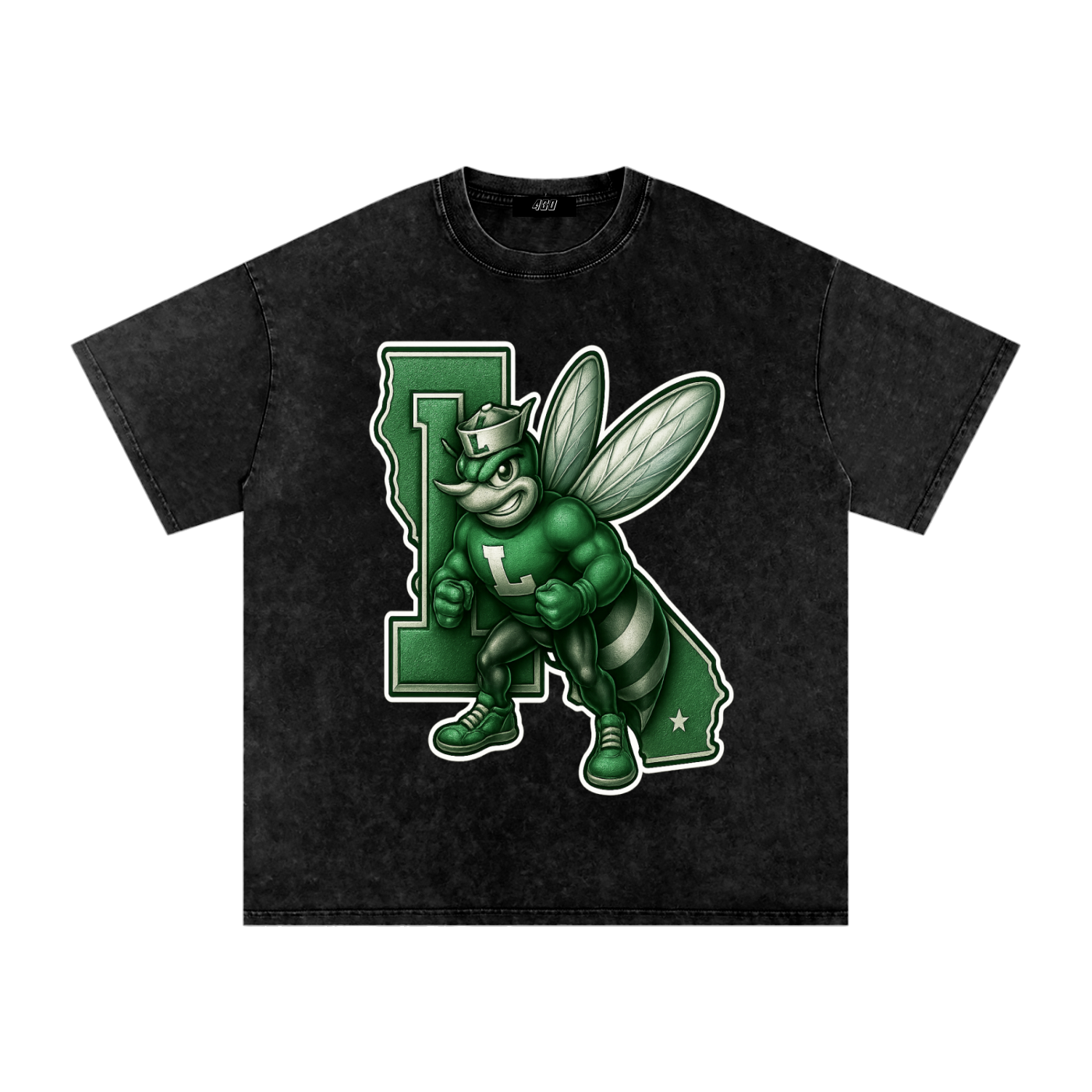 Lincoln High Alumni Washed Oversized Cotton T-Shirt