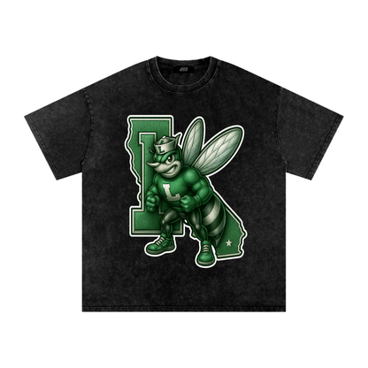 Lincoln High Alumni Washed Oversized Cotton T-Shirt