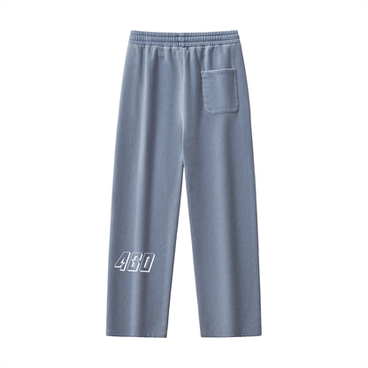 Frayed Enzyme Washed Fleece Sweatpants