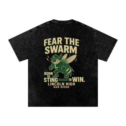 Lincoln High Alumni Washed Oversized Cotton T-Shirt