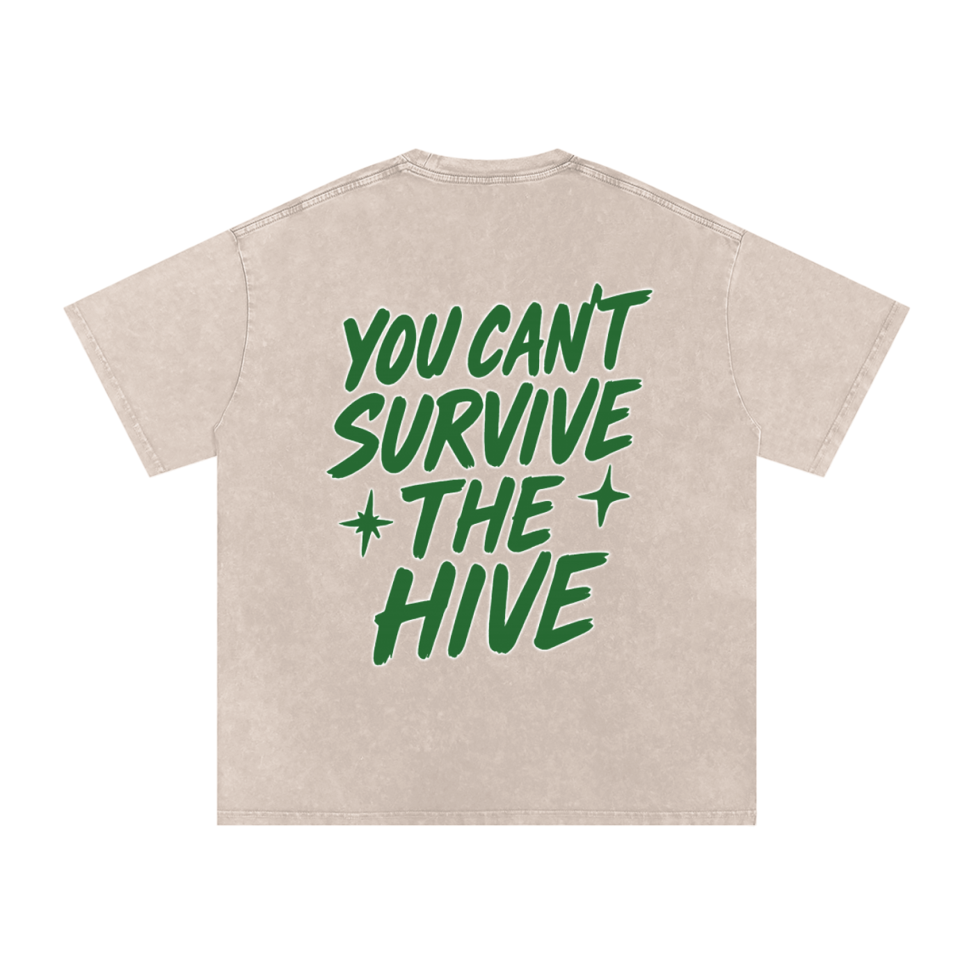 Snow Washed Oversized Cotton T-Shirt