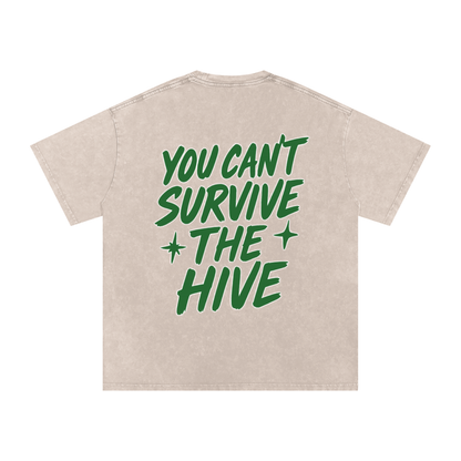 Snow Washed Oversized Cotton T-Shirt