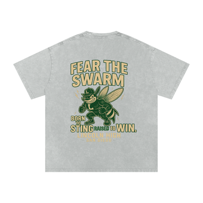 Lincoln High Alumni Washed Oversized Cotton T-Shirt