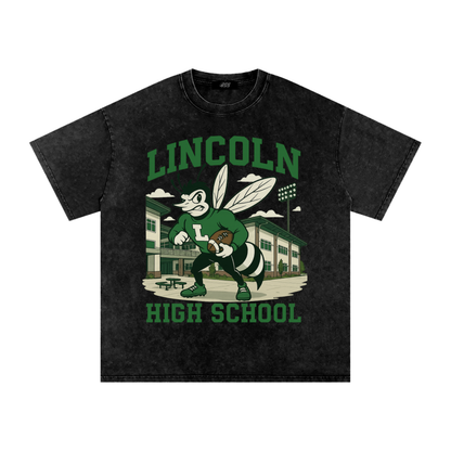 Snow Washed Oversized Cotton T-Shirt