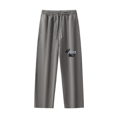 Frayed Enzyme Washed Fleece Sweatpants