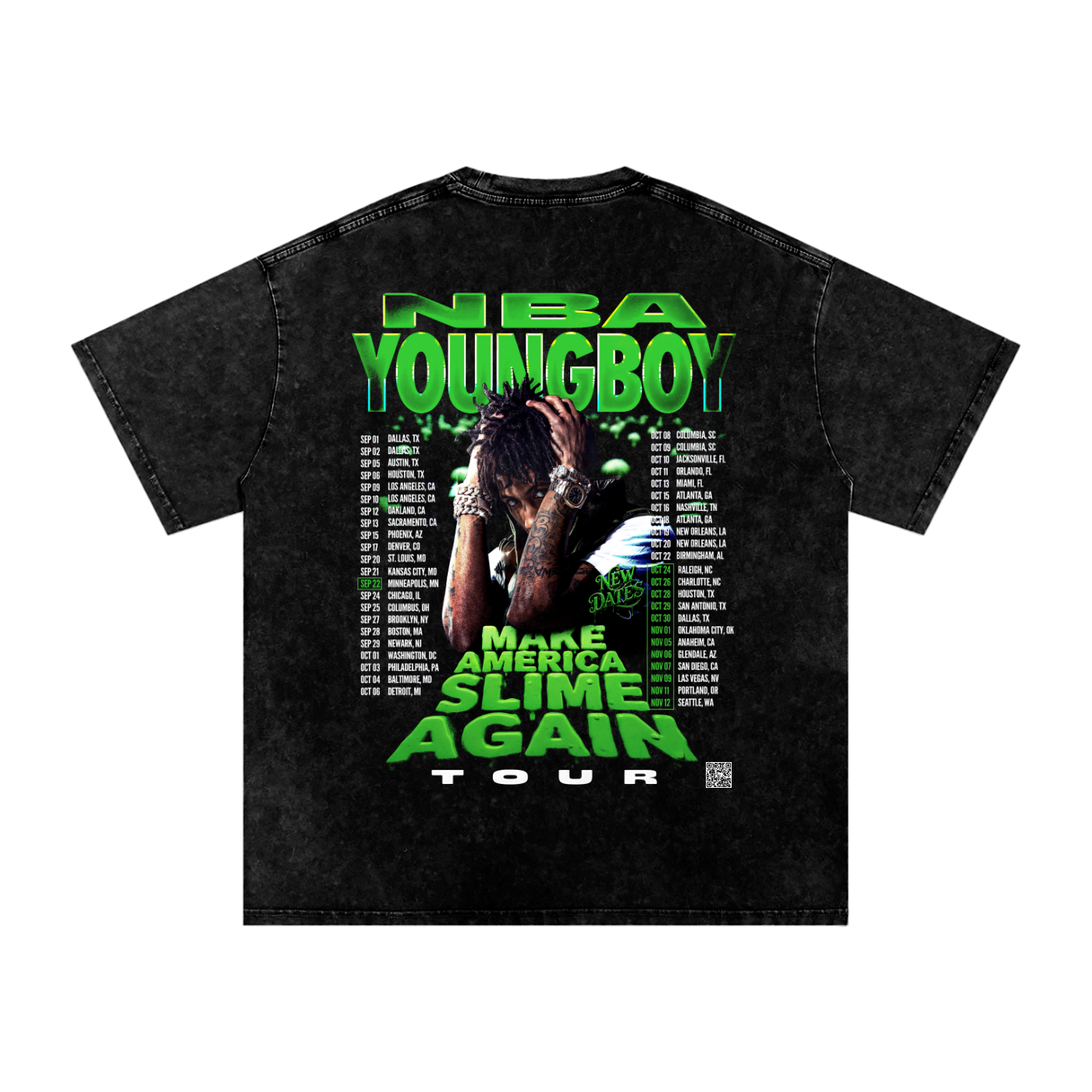 NBA YOUNGBOY MASA Washed T-Shirt