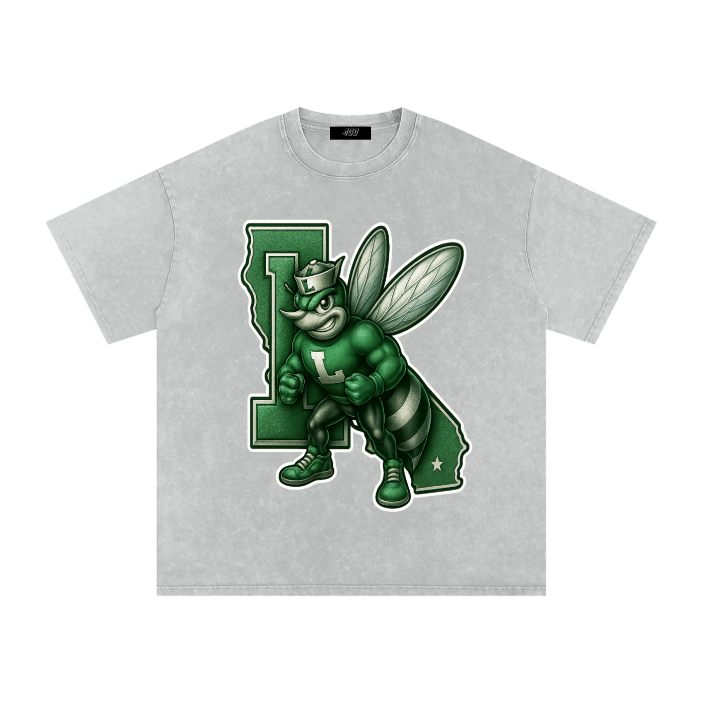 Lincoln High Alumni Washed Oversized Cotton T-Shirt