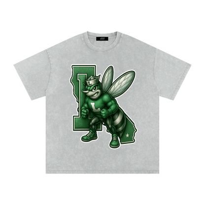 Lincoln High Alumni Washed Oversized Cotton T-Shirt